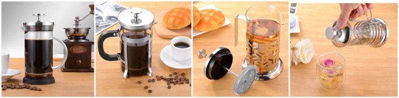 Stainless Steel High Borosilicate Plastic Press Coffee Pot Coffee Cup Filter Coffee Pot - Image 4