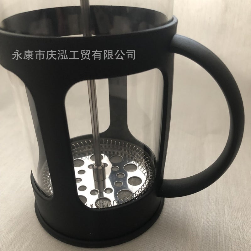 Stainless Steel High Borosilicate Plastic Press Coffee Pot Coffee Cup Filter Coffee Pot - Image 2