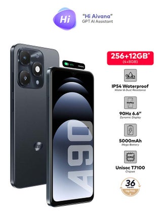 A90 Dual SIM Starlit Black 4+8GB RAM 256GB 4G - Middle East Version - view 2