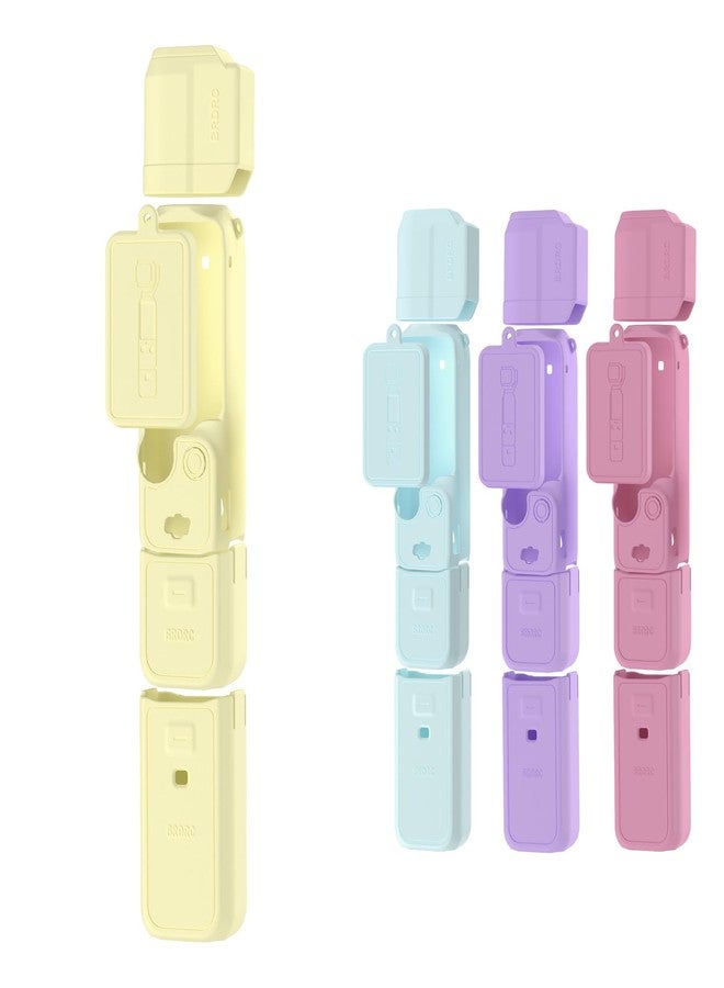 BRDRC غطاء سيليكون BRDRC Pocket 3، غطاء حماية للعدسة، غطاء مقاوم للخدش، متوافق مع ملحقات DJI OSMO Pocket 3 Creator Combo (أصفر) - Image 1