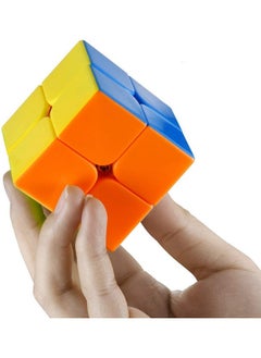 Kiditos Kiditos MoYu Meilong Cubing Classroom 2X2 Cube Stickerless Speed Cube Magic Cube Puzzle (Solve Method Included), 50mm Size  - Image 2
