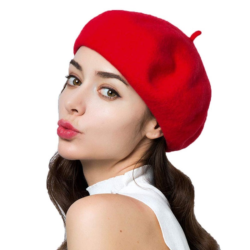 Ventewa Spain Unisex Wool Blend French Artist Beret Cap - Image 1