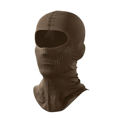 SPTSLFB Lightweight Motorcycle Balaclava for Men and Women - Ski Face Mask with Quick-Dry Lining for Skiing, Cycling, Hiking Desert Tan - Image 1
