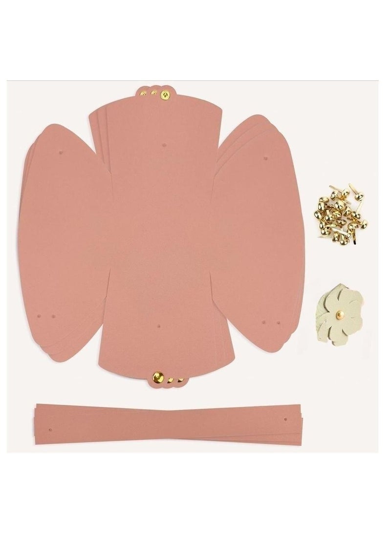 SYOSI Flower Leather Gift Boxes, 10 Pack Cute Reusable Candy Box, Birthday Wedding Party Favor Bags Set, Small Handbags with Handle for Mother Day Anniversary Bridal Party Supplies, Pink - Image 4