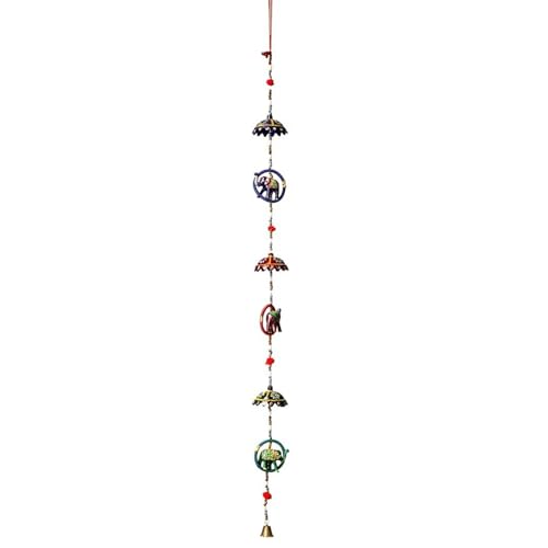 Suvasane Handmade Decorative Multicolor Elephant Door Hanging with Umbrella Home Decor- Garden/Window Décor (Set of 2) - Image 4