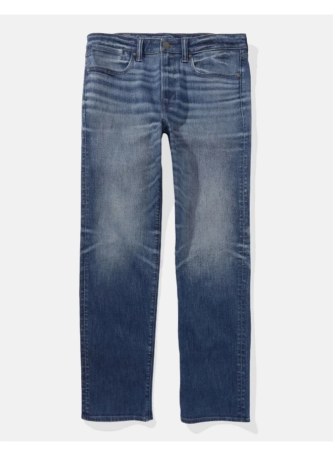 American Eagle Straight Fit Mid Wash Jeans