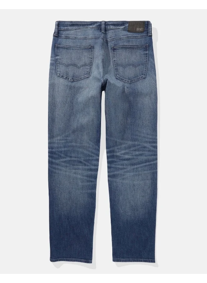 امريكان ايجل Straight Fit Mid Wash Jeans