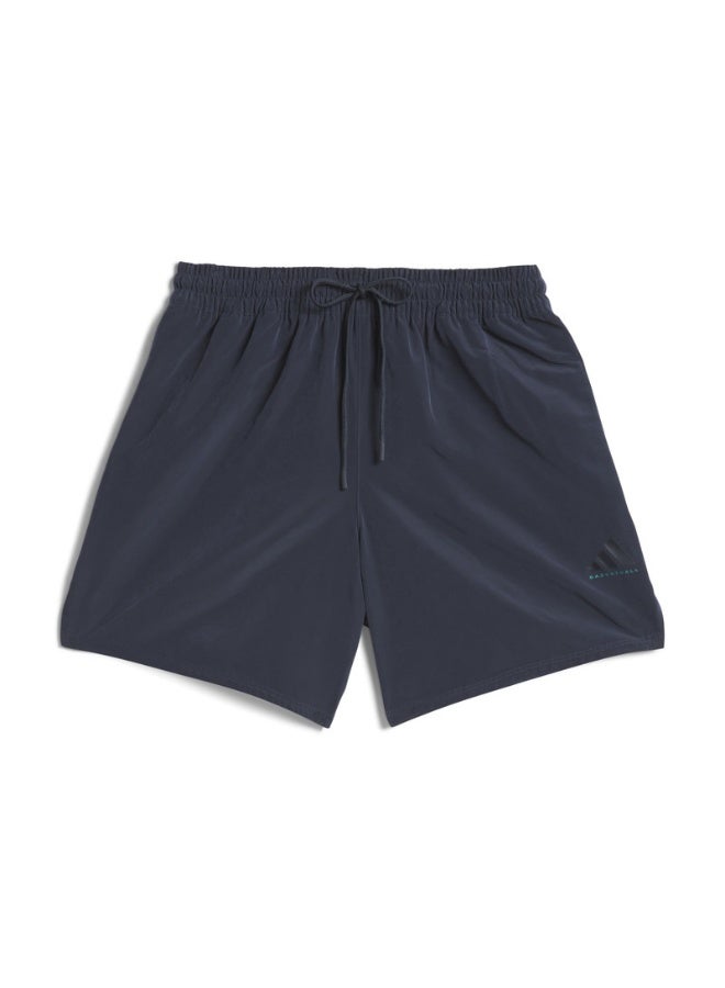 adidas ADI BB WV SHORT Blue Originals Unisex SHORTS - Image 4