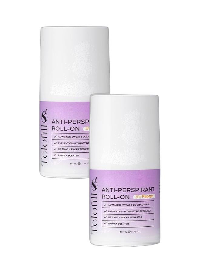 تيلوفيل Telofill Anti-Perspirant Be Papaya Roll-On 1+1 Free - Image 1