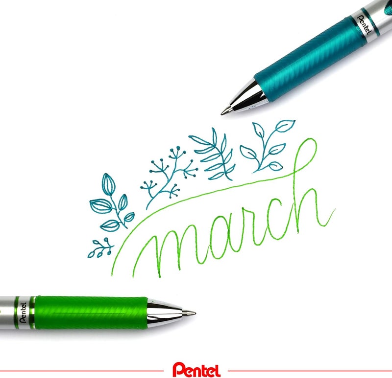 بنتل قلم رولربال من نوع Pentel BL77-S3X مزود بآلية ضغط، سمك القلم 0.7 مم، قطعة واحدة، يجف بسرعة فائقة ولا يترك بقعًا - Image 5