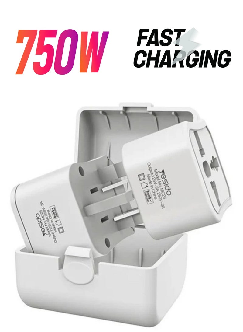 YESIDO MC25 750W Universal Power Adapter - Image 1