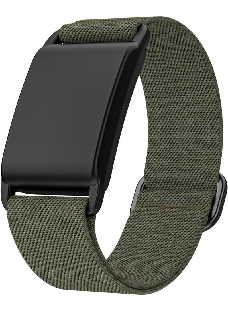 ترامكس حزام معصم من النايلون متوافق مع سوار Whoop 4.0، حزام رياضي قابل للتعديل ومسامي مع غطاء واقي، ملحق جهاز تتبع اللياقة البدنية للرجال والنساء (أخضر) - Image 1