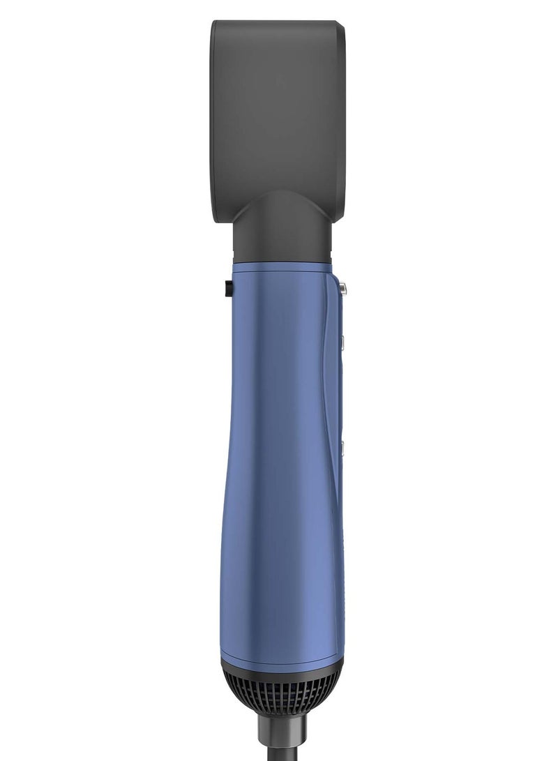 Rush Brush Plus 6 Air Styler - 5 Different Heads - 1300 Watts - 3 Heat/2Speeds - 30000 RPM - Ionic Technology - Navy Blue - Image 3