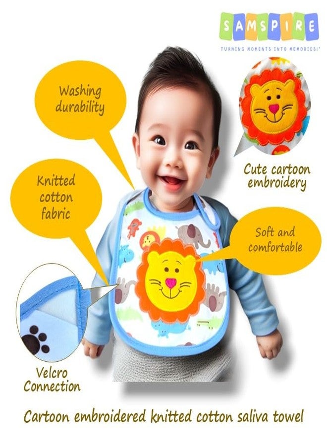 SAMSPIRE 100% organic cotton bibs, for 0 to 12 months, food bibs for both baby boy and girl, three layer waterproof bibs, soft and durable (BIBS-BOY & GIRL) - Image 4