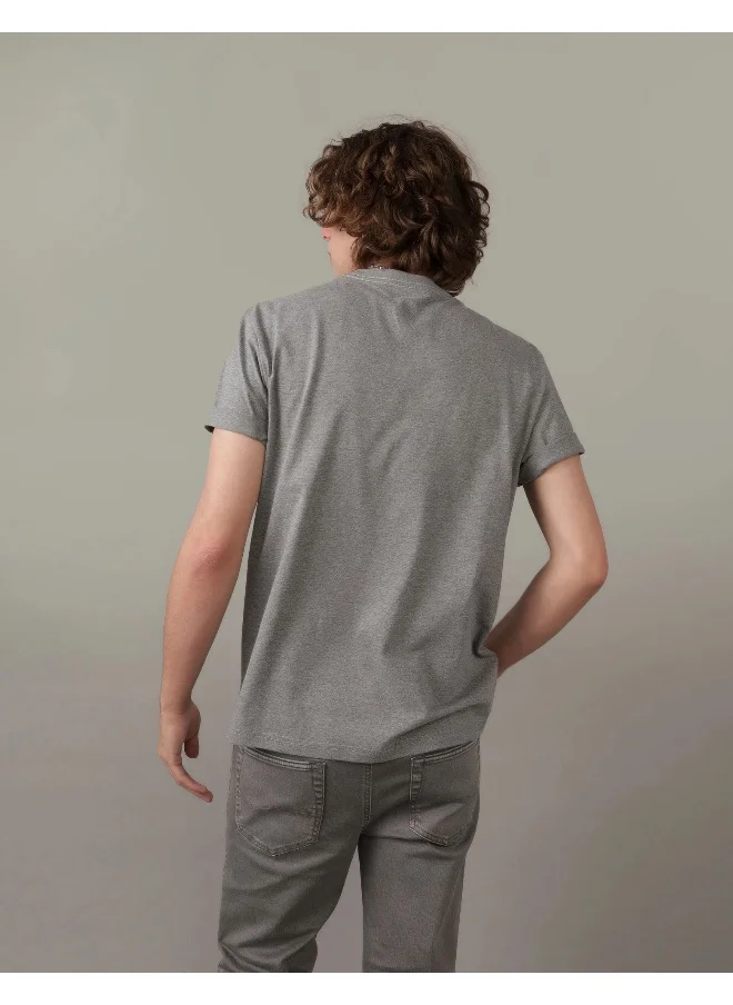 American Eagle Logo Detail Crew Neck T-Shirt
