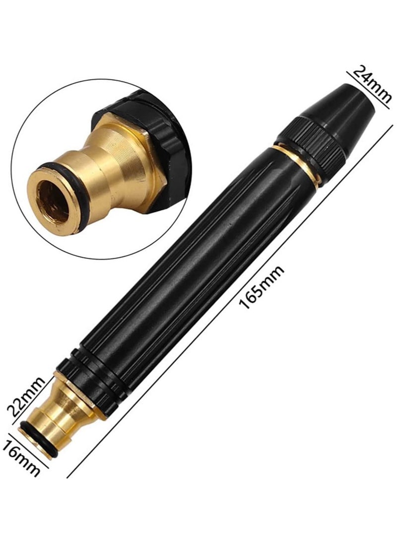 Generic Garden High Pressure Water Sprayer, Copper Booster Spray Nozzle Car Wash Water Pressure Gun High Pressure Nozzle for Garden Hose Tube  - Image 5