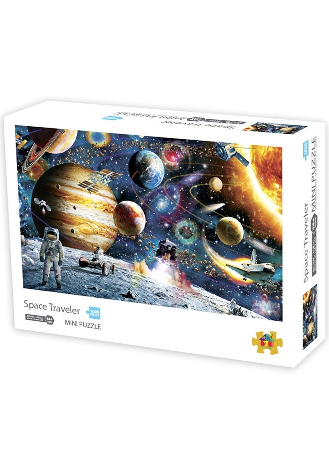 1000-Piece Universe Jigsaw Fun Puzzle, 42*29.7cm Stress Relief Toy, Early Education Development Set for Kids Adults - Image 2