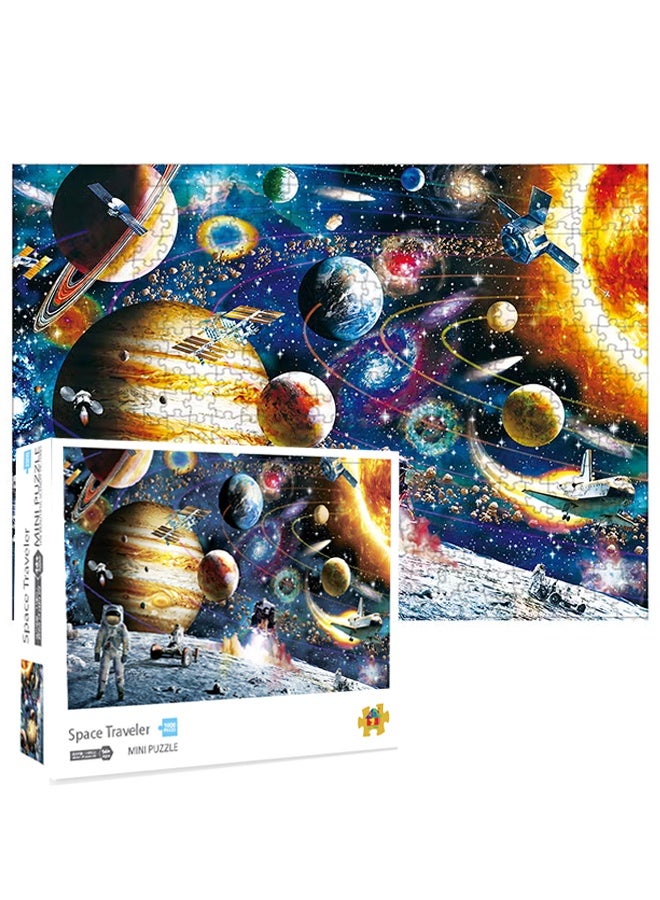 1000-Piece Universe Jigsaw Fun Puzzle, 42*29.7cm Stress Relief Toy, Early Education Development Set for Kids Adults - Image 1