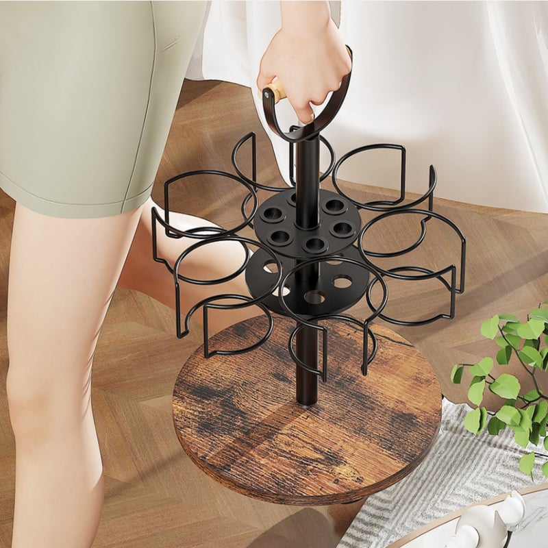 Large-capacity rotating wrought iron cup holder is suitable for Bingba cup multi-functional cup holder (adjustable + rotatable) - Image 4