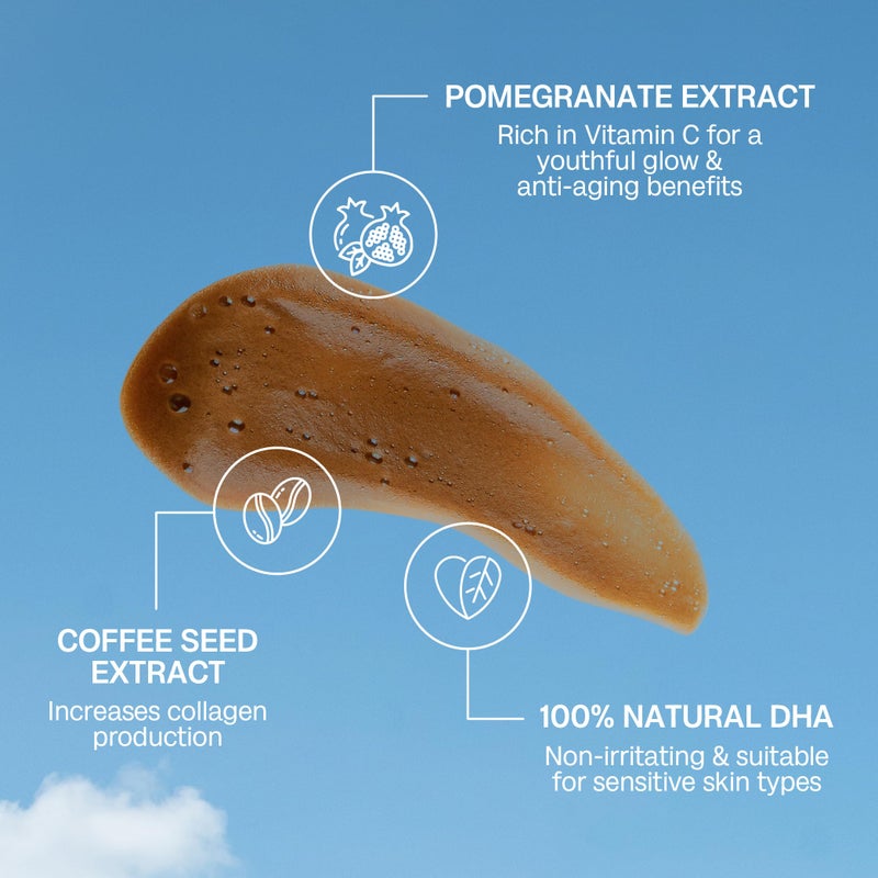 Bali Body موس تان ذاتي من بالي بودي - داكن | لون برونزي طبيعي، تان ذاتي قائم على اللون الأخضر خالي من الخطوط لجميع أنواع البشرة | نباتي، خالي من القسوة، مصنوع في أستراليا (200 مل/6.7 أونصة سائلة) - Image 3