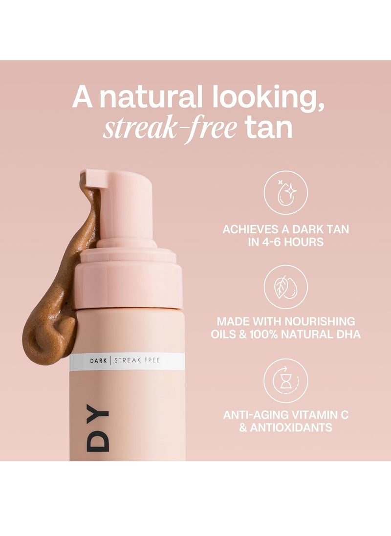 Bali Body Bali Body Self-Tanning Mousse - Dark | Natural Bronzed Shade, Streak-Free Green Based Tinted Self-Tanner for All Skin Types | Vegan, Cruelty Free, Australian Made (200 ml/6.7 fl oz)  - Image 3