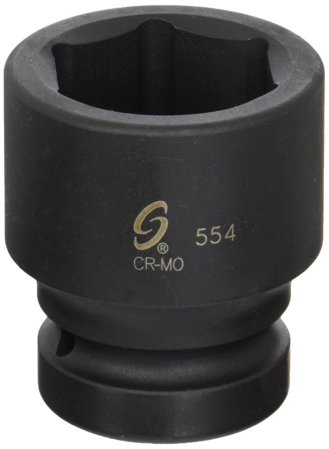 Sunex Tools مقبس تأثير قياسي سداسي النقاط من Sunex 554 مقاس 1 بوصة و1-11/16 بوصة - Image 1