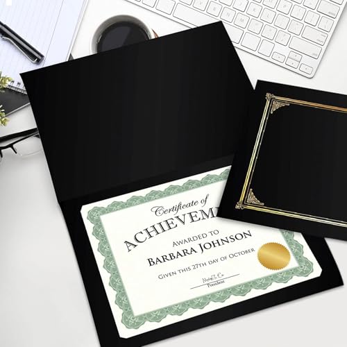 Geographics Optima Green Certificates with Gold Foil Seals, 8.5 x 11, Seal 1.75", Pack of 25 (39452S) - Image 2