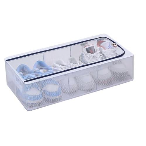 HOMENITY® - Clear Foldable Shoe Bag | Shoe Box Organizer | Transparent Shoe Rack | Dustproof Shoe Cover | Space-Saving Sneaker Box | Foldable & Easy to Clean | Storage Organizer Rack (1, Big) - Image 1