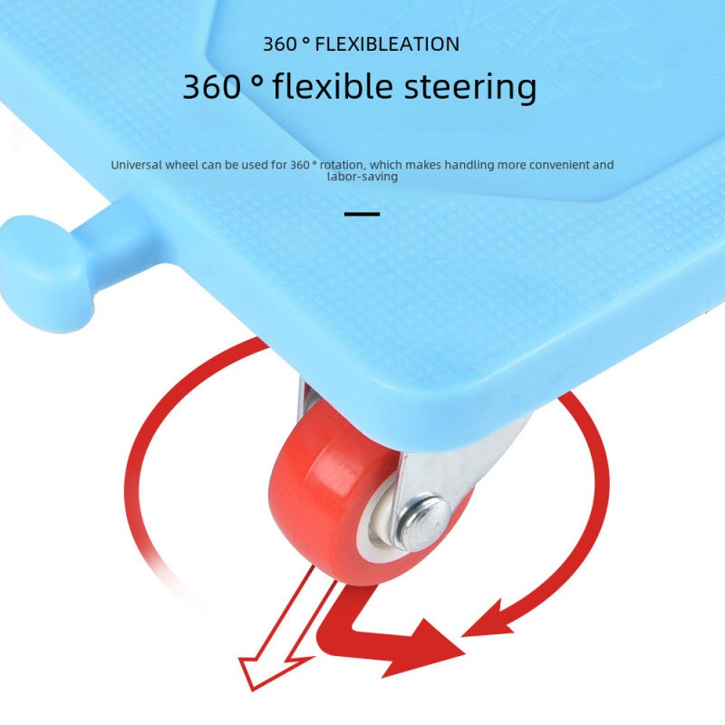 New Moving Artifact, Moving Moving Device, Five-Piece Set of Heavy Objects, Convenient Moving Tool, Moving Tool([8-piece universal wheel] [Rose Red]) - Image 3