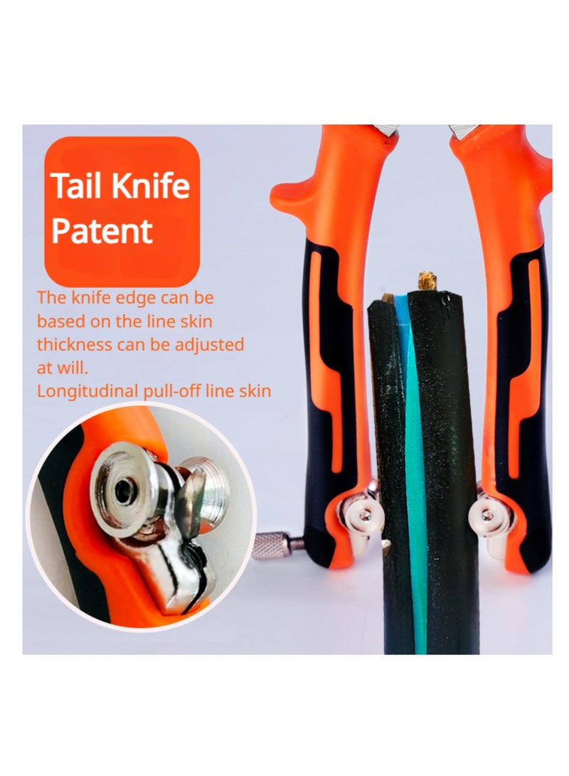 Barakah 9in1 Wire Stripper Pliers Tool with Tail Cutter 8 Multi-Functional Wire Stripping Crimping Tool for Copper Aluminum Cable Work Tackle Thick Cables with Ease Versatile for Electrician and  Lineman - Image 3