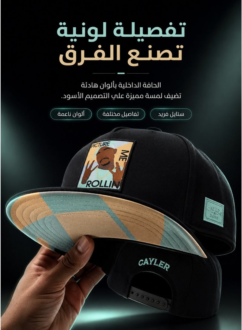 كايلر اند سنس كاب رجالي جذاب بشعارات عصريه  اللون اسود عليه رسومات جميلة خفيفه وتناسب الكبار والصغار كابات نسائيه كابات رجاليه قبعة بيسبول كلاسيكيه نيو كاب بشعارات كابات رجالي كاب نسائي كابات بيسبول كاب نسائي قبعة رجالي طاقيه راس طاقية رجالي  كاب كابات قبعه طاقيه طاقيه راس رجالي طاقية اولاد - Image 1