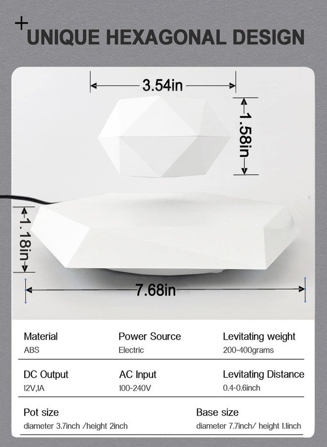 Ronsoile Levitating Plant Pot, 2025 Floating Plant Pot for Air Bonsai Planter, Magnetic Levitating Flower Pot Planter for Office Home Decoration, Ideal Home Gift for Valentine's Day Mother's Day Birthday - Image 4
