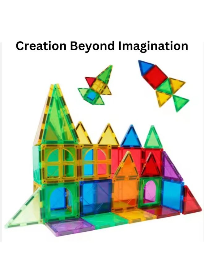 TEGRILO 32 Pcs Magnetic Building Blocks 3D Kids Building Blocks Set Magnetic Building Construction Educational STEM Toys for Toddler - Image 2