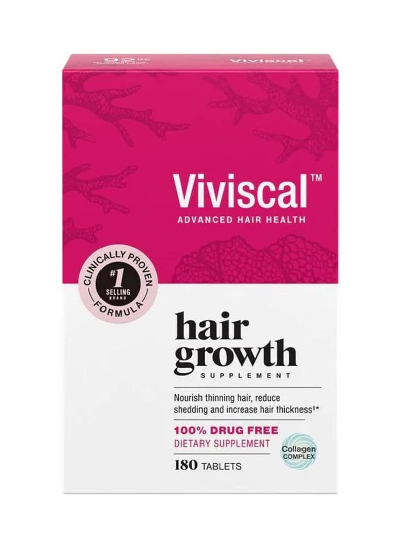 Viviscal Hair Growth Supplement - 180 Tablets - Image 1