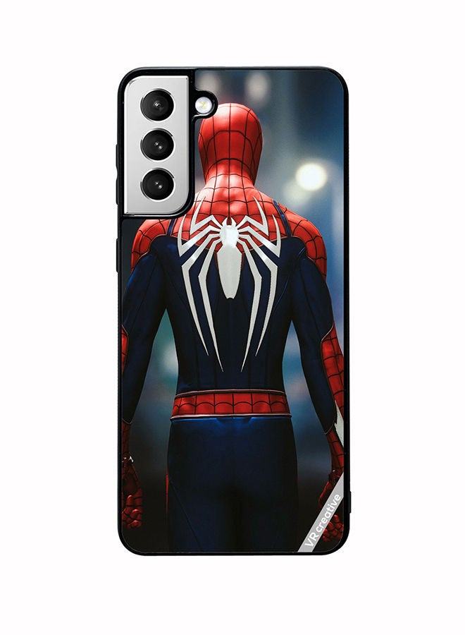 VR CREATIVE Protective Case Cover For Samsung Galaxy S22 5G Spiderman Back Design Multicolour - Image 1