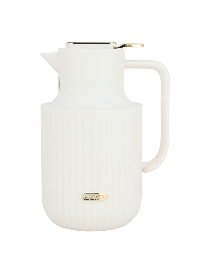 Alsaif Gallery Timeless Laura Pro Thermos, 1.5 liters, thermal glass inner shell, plastic outer shell - beige  - Image 2