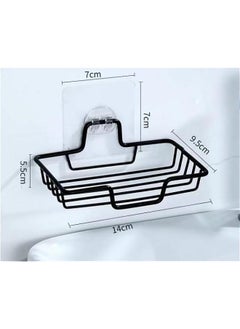 HOOKOR Soap Dish Holder, No Drilling, Rustproof Stainless Steel, Wall Mounted Soap Holder Soap Tray Bar Soap Sponge Holder for Bathroom & Kitchen, Bar Soap Stainless Steel Adhesive Soap Dish  - Image 2