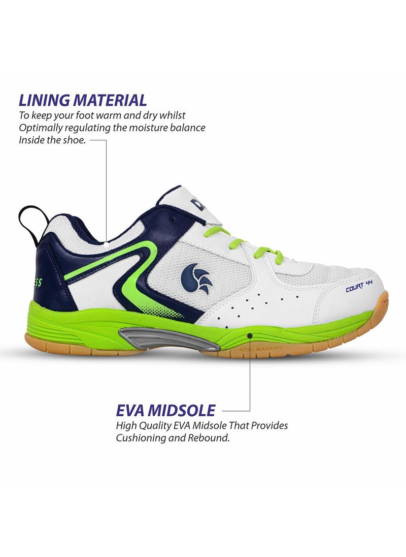 DSC Court 44 Badminton Shoes | For Men and Boys | With Natural Crape Rubber Non Marking Outsole  - Image 2