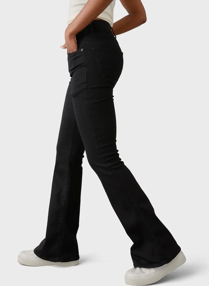 امريكان ايجل High Waist Straight Fit  Flared Jeans