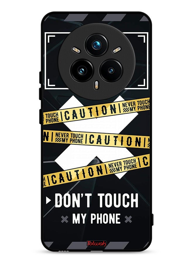 Tolwak Realme 14 Pro Plus 5G Protective Case Cover Caution Never Touch My Phone