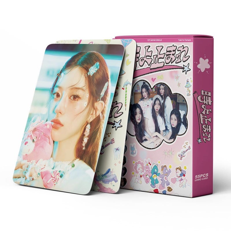 sunlelekz ILLIT Japan 1st Single Album "Toki Yo Tomare" Lomo Cards - 55PCS Photocards Set for ILLIT Fandom, Kpop Merch with Official Concept Photos - Image 1