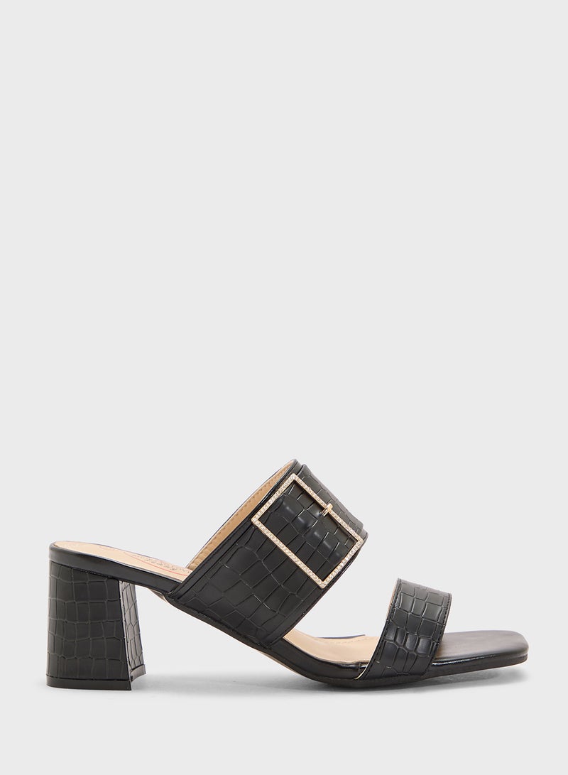 BR Double Strap Heeled Sandal  - Image 1