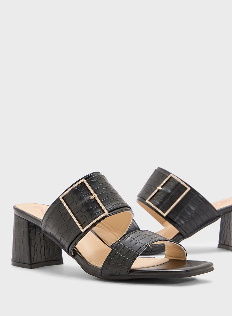 BR Double Strap Heeled Sandal  - Image 4