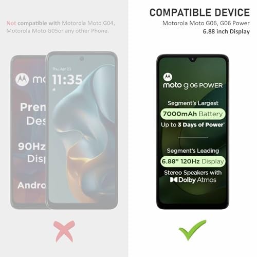 SupCares Tempered Glass for Motorola Moto G06 and Moto G06 Power (6.88 Inch) With Installation Kit | Military-Grade Gorilla Screen Protector | Edge to Edge Coverage | Black - Image 2