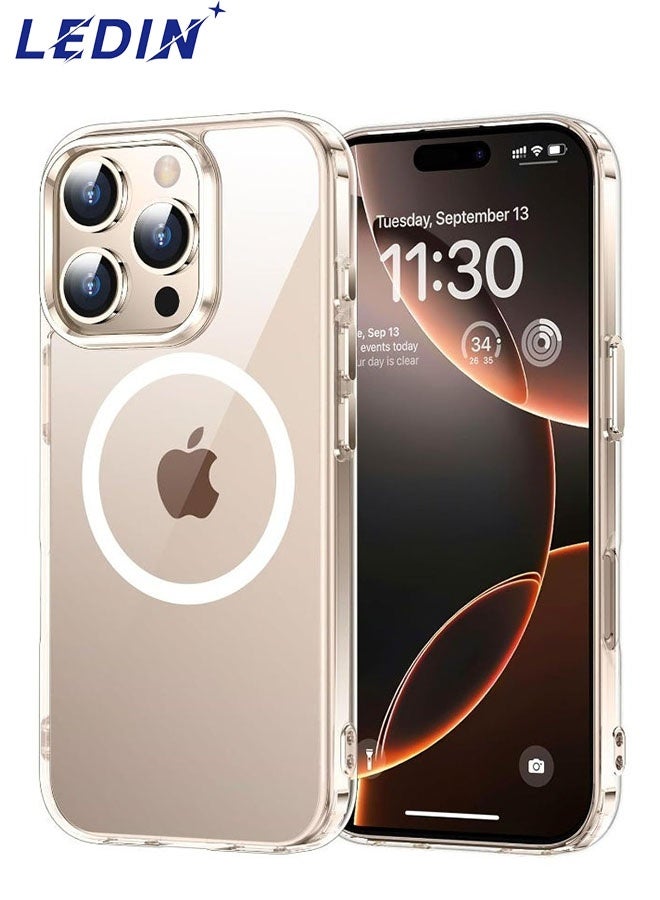 LEDIN Magnetic Clear Case for iPhone 16 Pro Max Compatible with MagSafe, Military-Grade Protection, Phone Bumper - Image 1