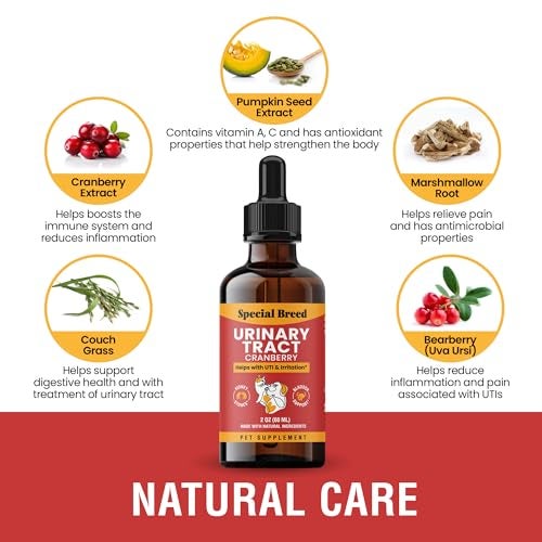 Special Breed Urinary Tract Infection Treatment for Cats and Dogs - Cranberry UTI Supplement, Kidney and Bladder Support, 2 oz - Image 2