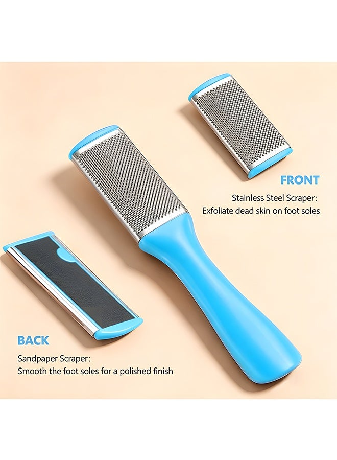 12-in-1 Foot Care Kit, Professional Pedicure Tools Set for Dead Skin, Callus & Cracked Heels, Stainless Steel Foot File, Toenail Clippers, Corn Cutter & Nail Tools, Foot Care Pedicure Kit for Home Salon Use - Image 3