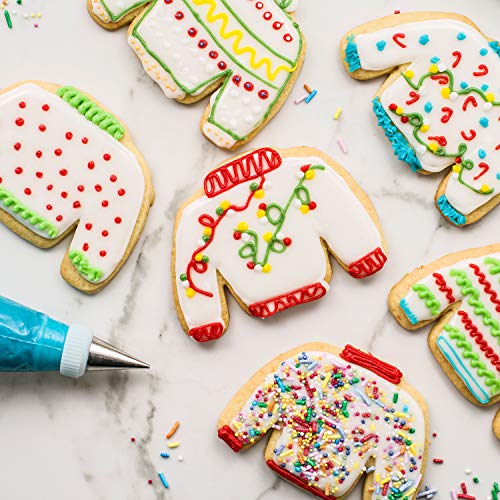 WADNGXM 3 Piece Ugly Sweater Cookie Cutter Set - 4 1/5", 3 1/2", 2 1/2" - Christmas Winter Sweater Cookie Cutters - Image 3