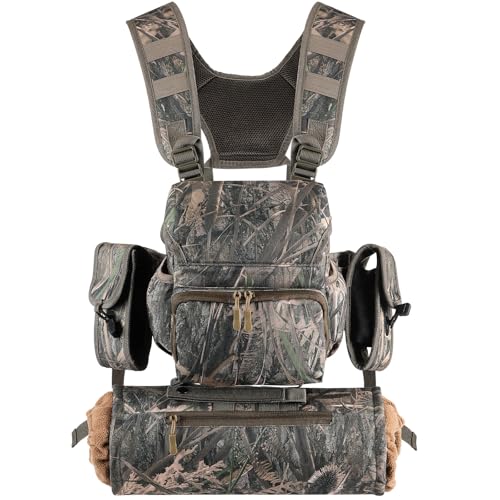 Locmeo Binoculars Harness Chest Pack with Rangefinder Pouch and Hand Warmer Pockets Adjustable Shoulder Strap Ideal for Hunting Hiking - Image 1