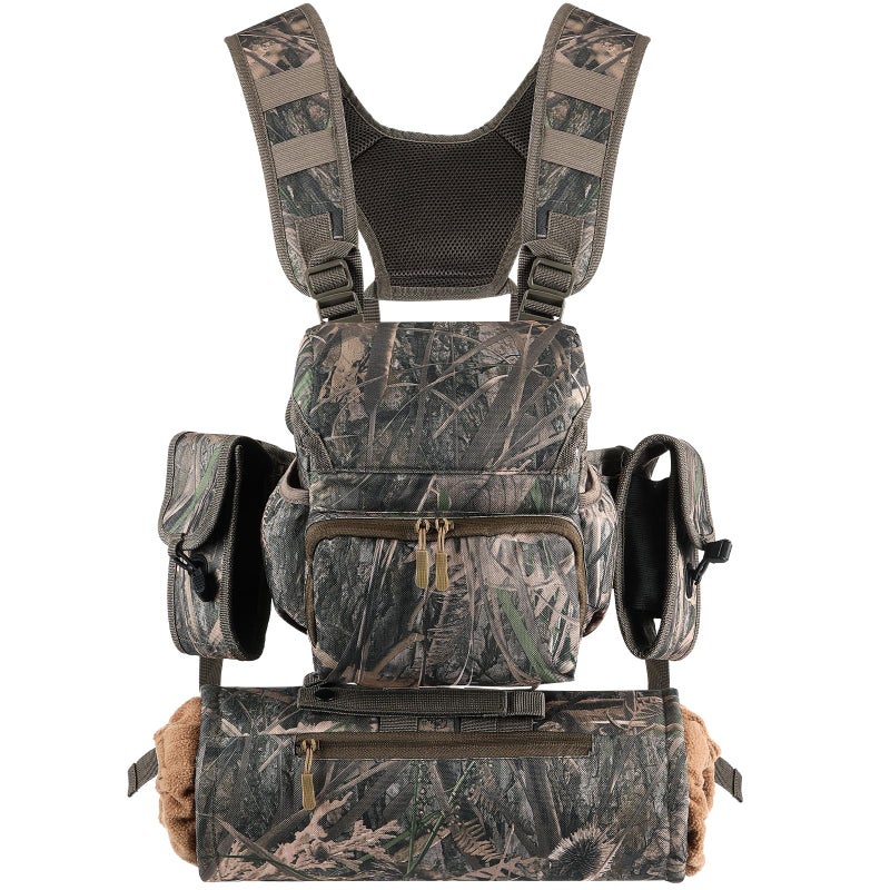 Locmeo Binoculars Harness Chest Pack with Rangefinder Pouch and Hand Warmer Pockets Adjustable Shoulder Strap Ideal for Hunting Hiking - Image 2
